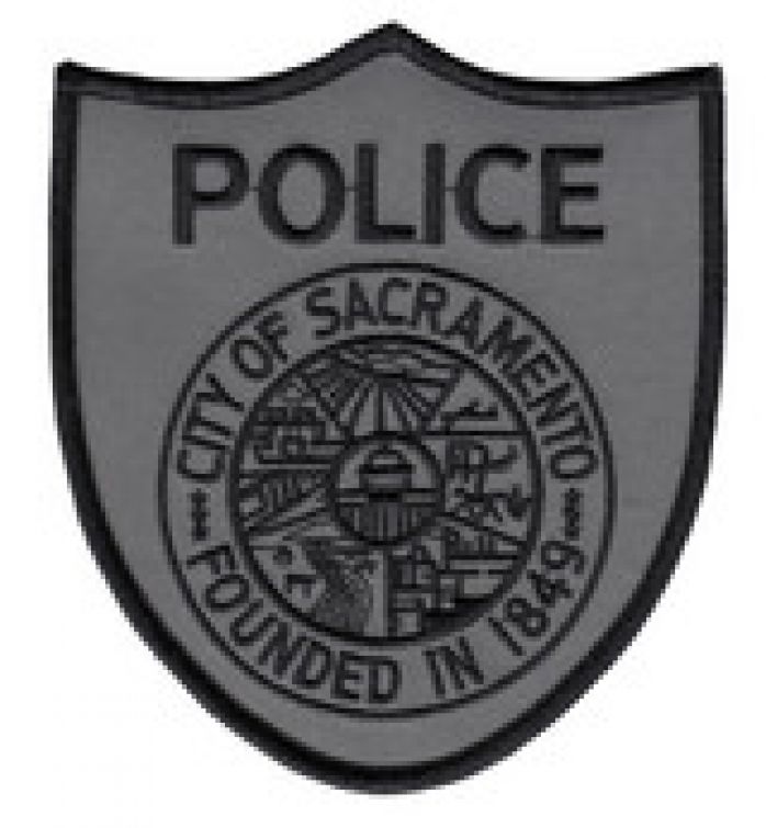 SACRAMENTO POLICE SUBDUED GREY SHOULDER PATCH - SEW ON.